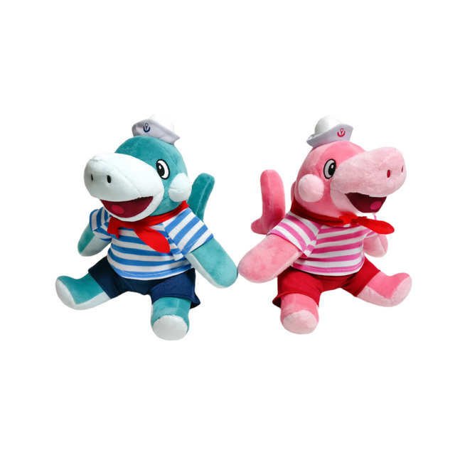 Shark Sea Animal Plush Stuffed Soft Custom CE Toy with Scarf