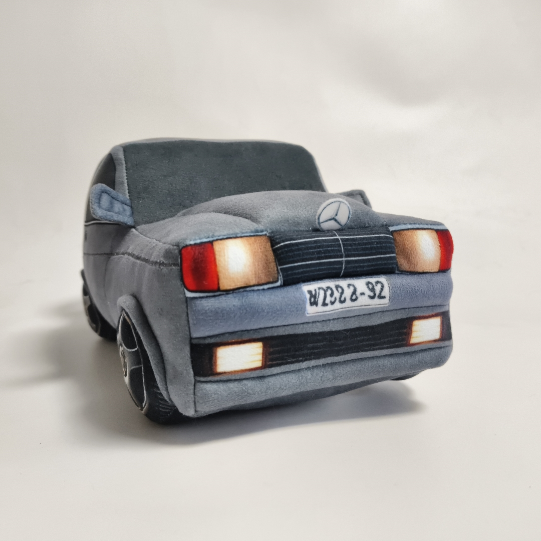 Grys fancy motor benz handelsmerk voertuig sagte sagte opgepaste pasgemaakte fabriek groothandels aandenking speelgoed