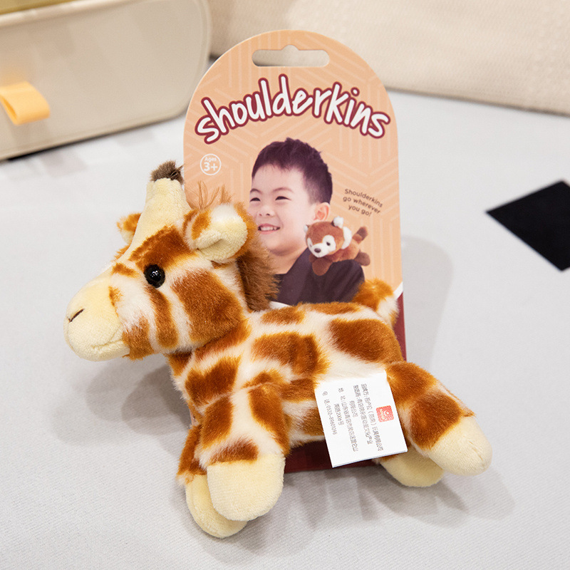 Custom Wholesale Plush Shoulder Magnet Stuffed Cartoon Animal Toy