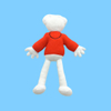 Red Hoody weird doll soft plush stuffed custom children toy