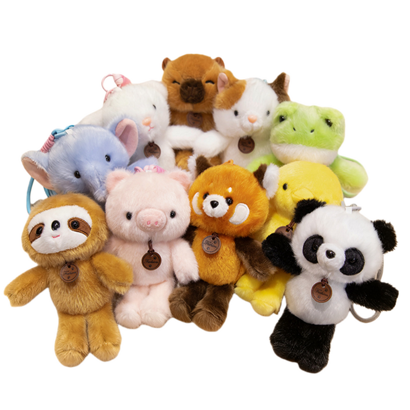 High Quality Wholesale Plush Stuffed Cute Custom Animal Toy Keychain