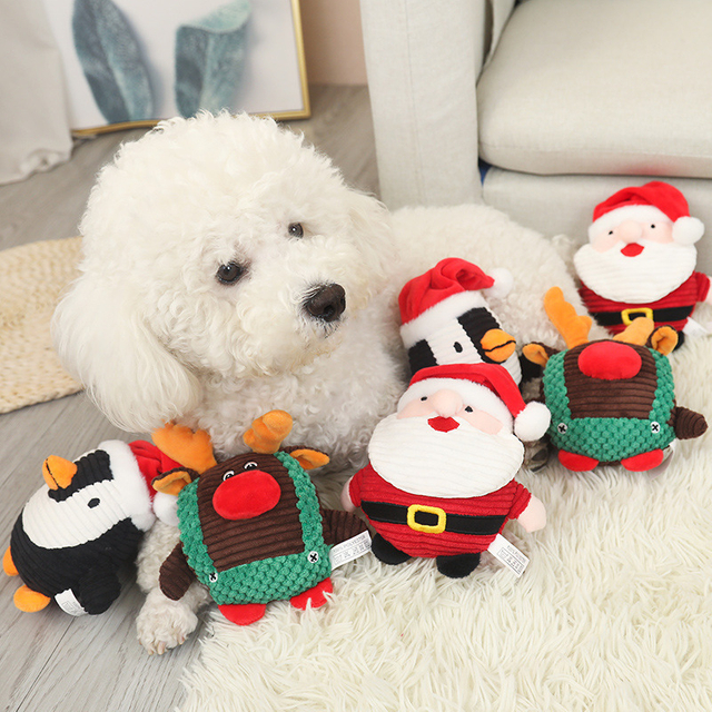 Christmas Holiday Pet Plush Stuffed Interactive Custom Toy