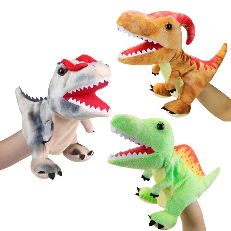 Party Toy Set Plush Stuffed Cartoon Cute Dinosaur Hand Puppet