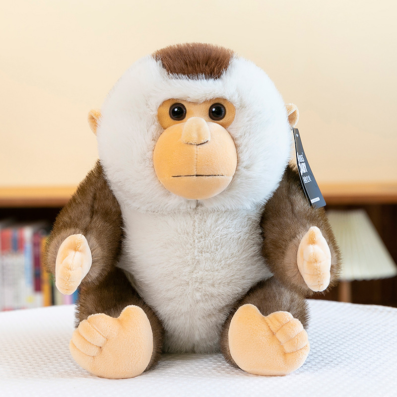 YD-BD058 Gorilla Simulation Forest Animal Plush Huggable Sitting Custom Baby Toys