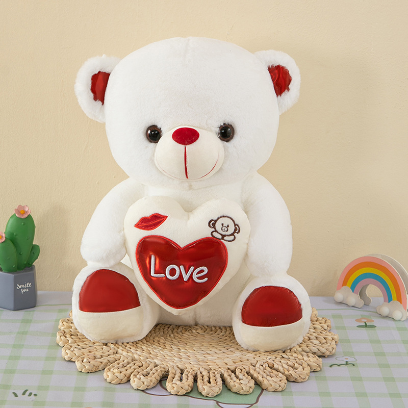High Quality Custom Plush Stuffed Love Teddy Bear Toy Doll Valentine's Gift