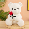 Creative Plush Stuffed Flower Fluffy Teddy Bear Toy Doll for Girlfriend