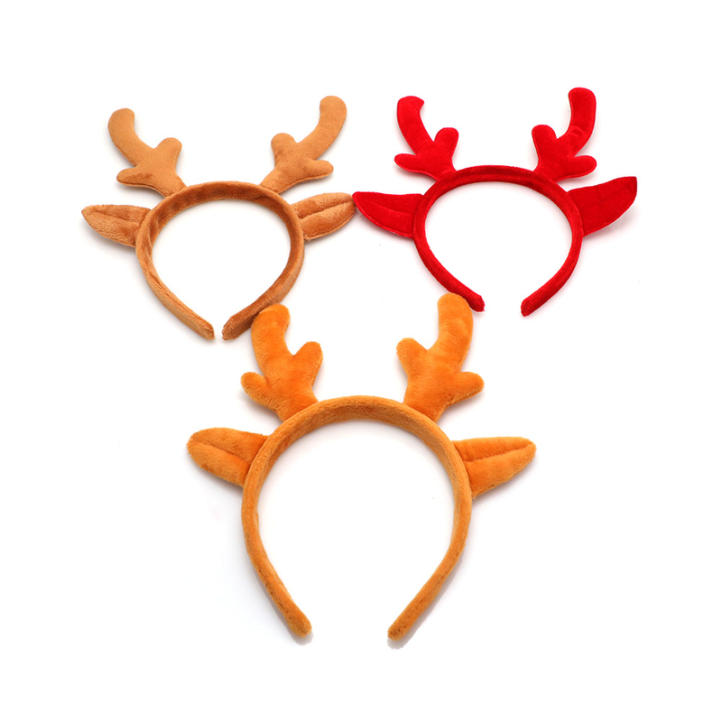 Holiday Xmas Kids Head Band Plush Soft Animal Custom Design Hair Band