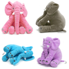 Grey 24inches Elephant Stuffed Animals Plush Toy Cushion Soft CE Custom Wholesale Pillow for Kids