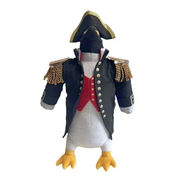 New Arrival Custom Plush Gift Stuffed Cartoon Dressed Penguin Captain Toy Doll