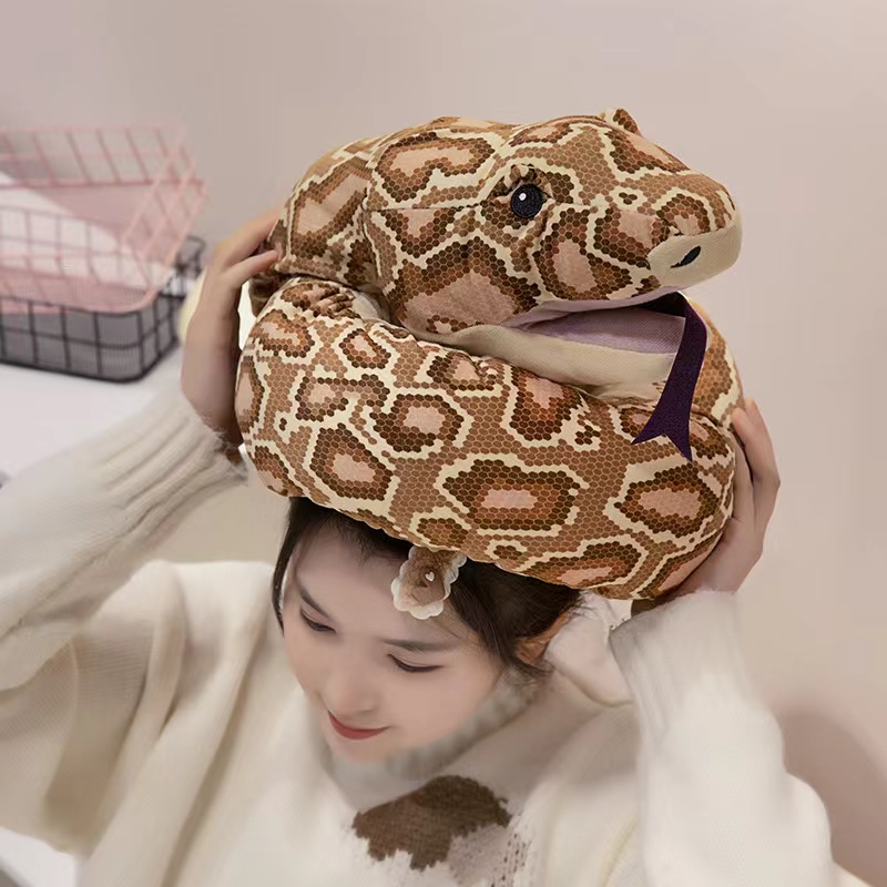 Simulation Stuffed Snake Soft Plush Animal Realistic Custom Kids Gift Toys