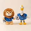 Football League Game Plush Lion Goose Mascot OEM Soft Animal Keychain Gift Toys