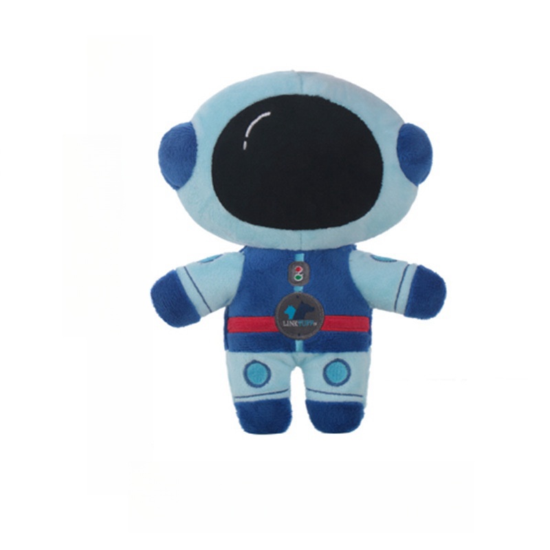 Atacado personalizado para luxuosos de animais de estimação de pelúcia de cachorro alienígena recheado Chew Squeaky Toy