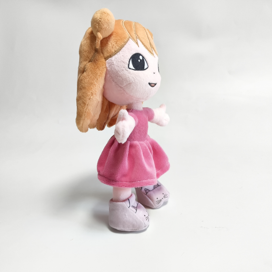 My little pink girl first plush gift mascot factory wholesale OEM soft custom stuffed fairy doll toy