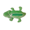 Green aligator soft mini plush custom stuffed toy with zipper keychain