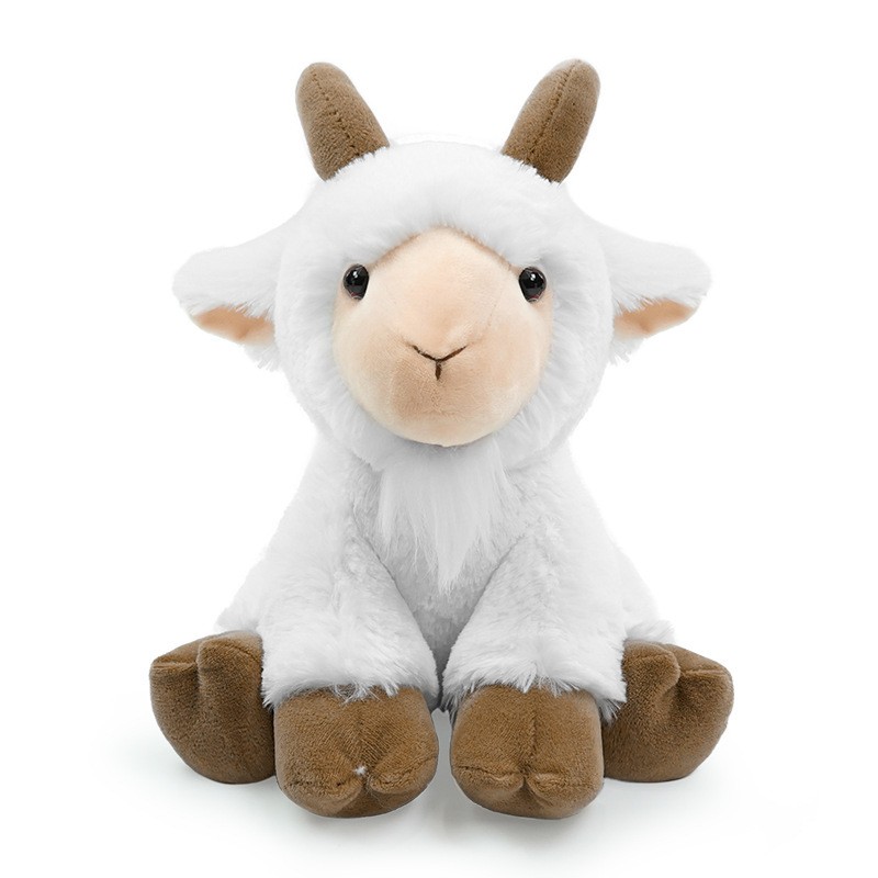 Wholesale Plush Stuffed Furry Animal Cow Sheep Goat Deer Toy for Children