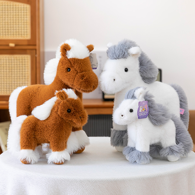 2026 Custom Plush Stuffed Soft Simulated Horse Toy Doll
