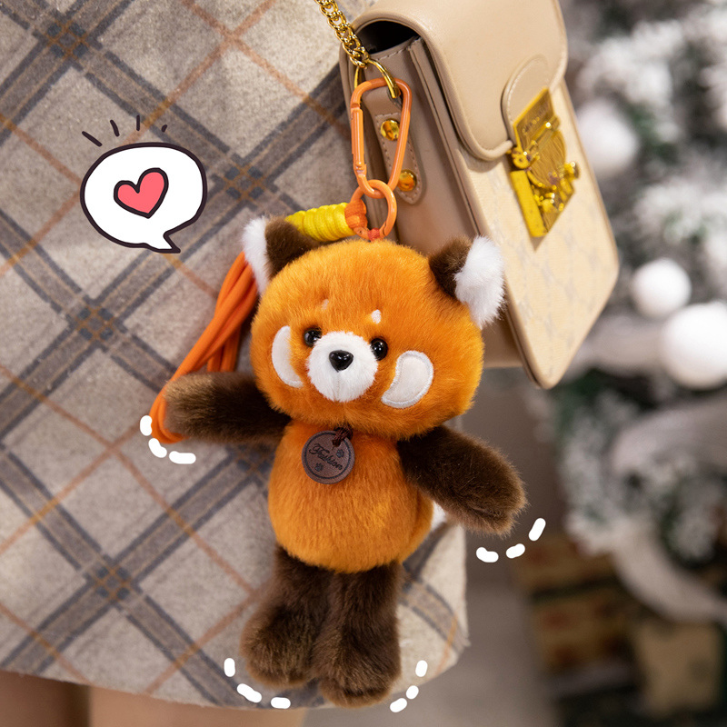 High Quality Wholesale Plush Stuffed Cute Custom Animal Toy Keychain