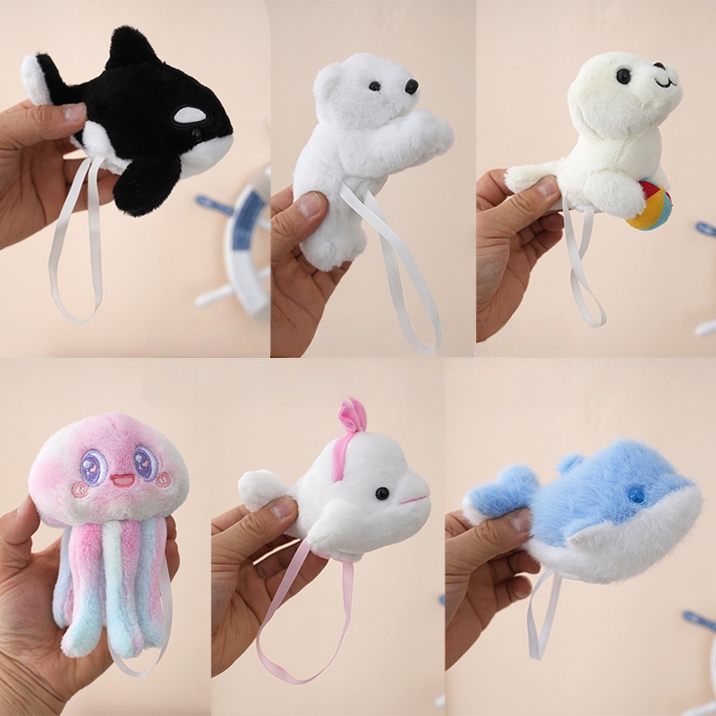 Magnetic Shoulder Plush Stuffed Toy Wholesale Custom Sea Animal Doll