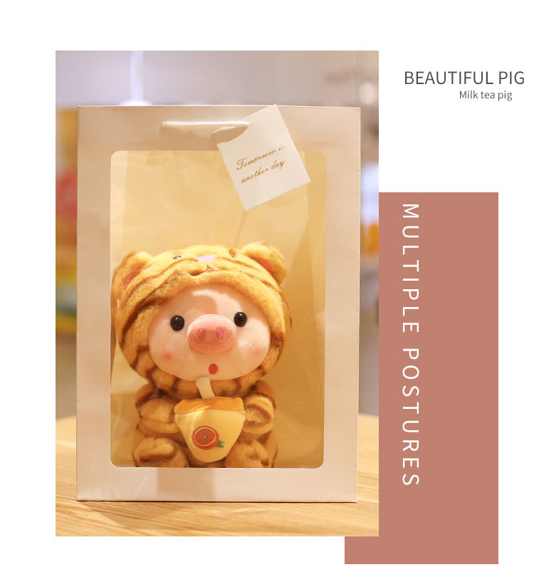High Quality Custom Plush Stuffed Soft Cute Animal Pig Toy Doll