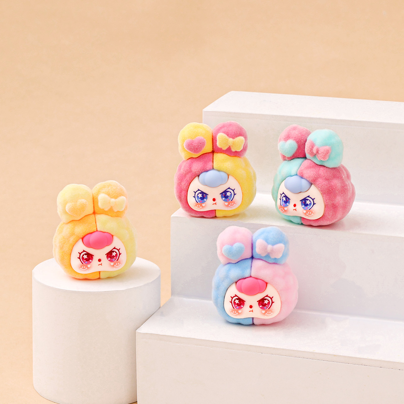 Custom Wholesale Plush Stuffed Cartoon Rabbit Blind Box Toy Gift