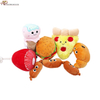 Dog Party Yummy Food Design Hamburger Soft Plush Squeaky Chewy Toys