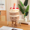 ຂອງຂວັນວັນເດືອນປີເກີດ plush ກາຕູນ stuffed cake ທີ່ສົດໃສ cakea keychain doll