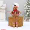 Christmas Plush Stuffed Cute Long Leg Gingerbread Man Cook Toy Doll