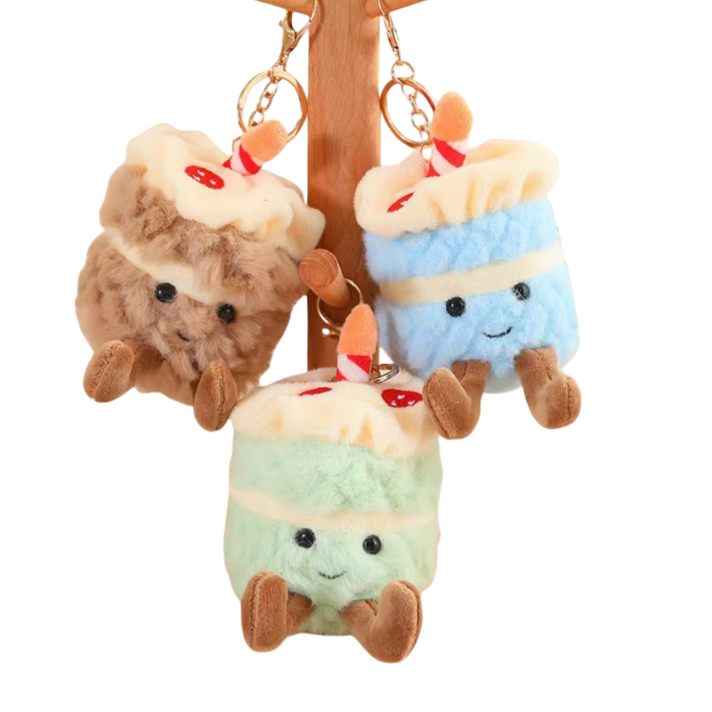 Promotional Birthday Plush Stuffed Cartoon Cake Toy Widget Gift