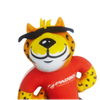 Leopard Football Game World Up Figure Plush Soft Custom Award Toy