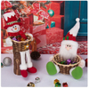 Table Decoration Plush Stuffed Santa Claus Toy Doll Christmas Candy Basket