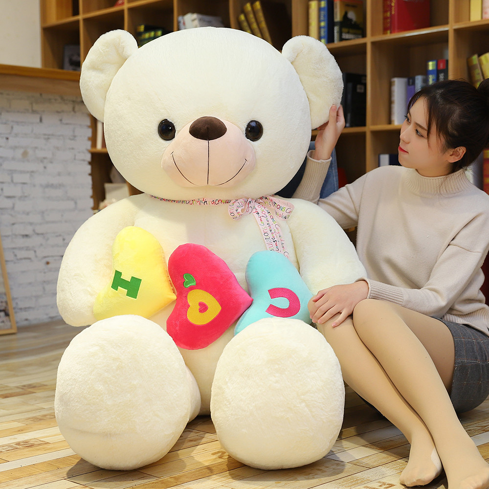 Valentine's Day Plush Stuffed Soft Love Teddy Bear Toy Pillow