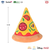 YD-BD013 Pizza Food Custom Design Plush Embroidered Soft Squeaky Dog Toy