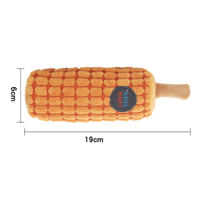 Hot Sale Plush Stuffed Pet Food Family Bucket Fried Chicken Dog Chew Squeaky Toy