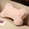 Custom Logo Cushion Plush Stuffed Bone Shape Fluffy Toy Pillow