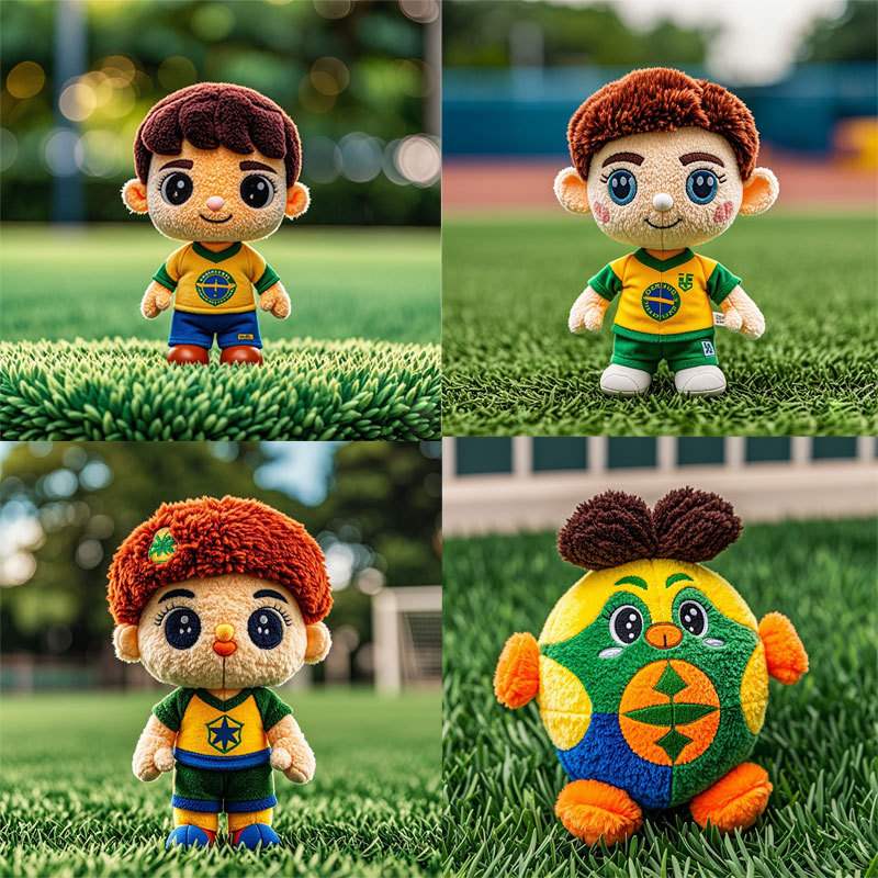 Cute Plush Toy Wholesale Stuffed Cartoon Football Boy Doll Child Gift