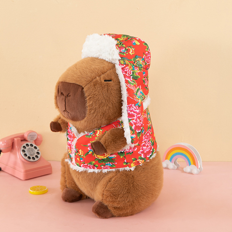 Perna de jucărie de pluș cu pluș cu ridicata personalizată, umplută moale, Capybara