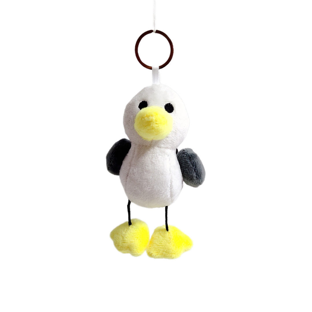 Seagull plush keychain (1)