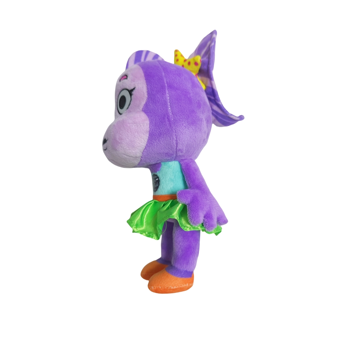 Purple hippo sutffed plush soft animal wholesale kids custom printed toys