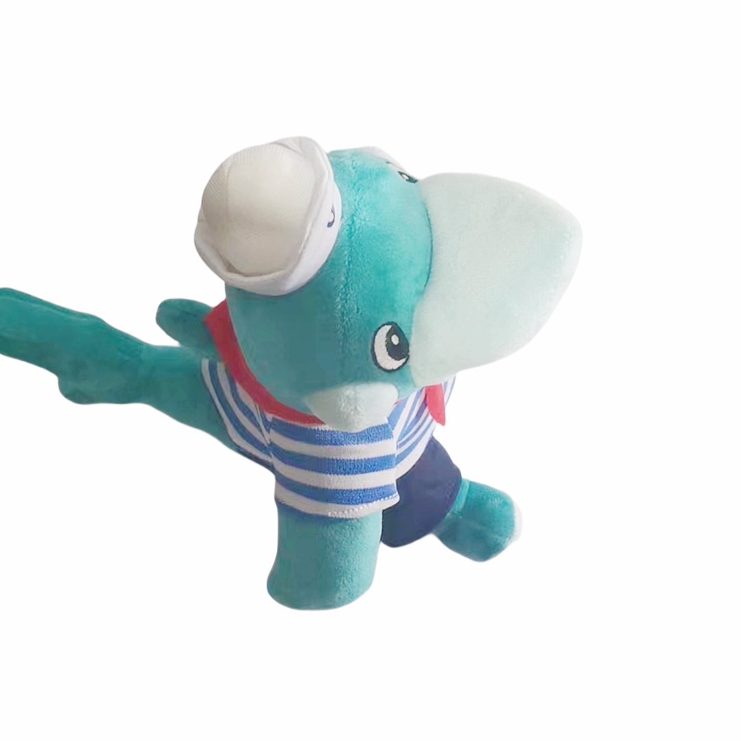 Shark Sea Animal Plush Stuffed Soft Custom CE Toy with Scarf