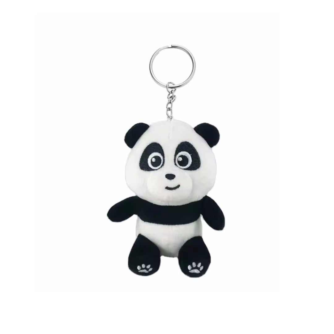 Mini Cute Panda Doll Wholesale Soft Stuffed Plush Pendent Keychain Toys