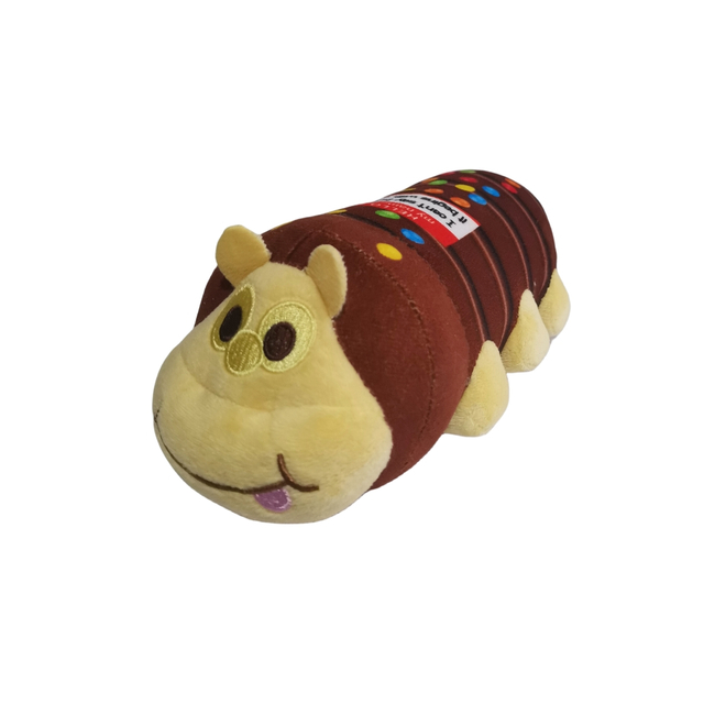 Caterpillar Cake Soft Plush Dog Toy Stuffed Squeaker Pet Toys