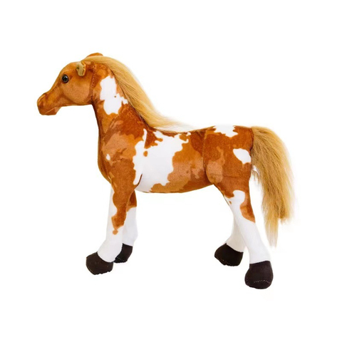 Custom Wholesale Child Toy Plush Stuffed Simulated Printing Horse Doll