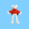 Red Hoody weird doll soft plush stuffed custom children toy