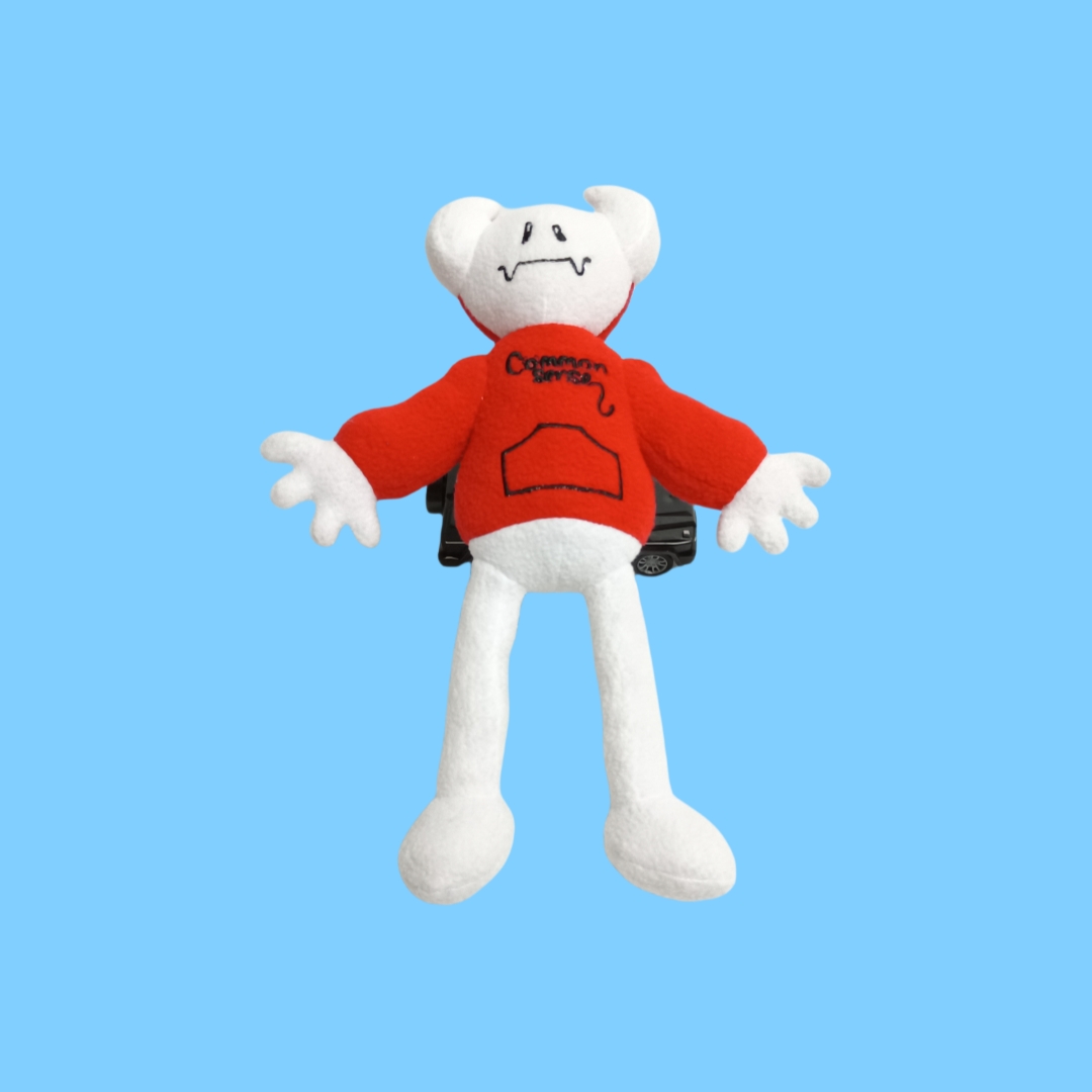 Red Hoody weird doll soft plush stuffed custom children toy