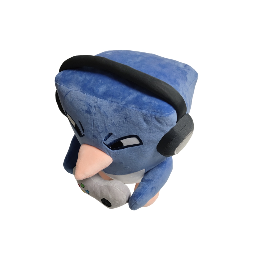 Jumbo Blue Navy Plush Penguin Custom Video Game Soft Stuffed Toy