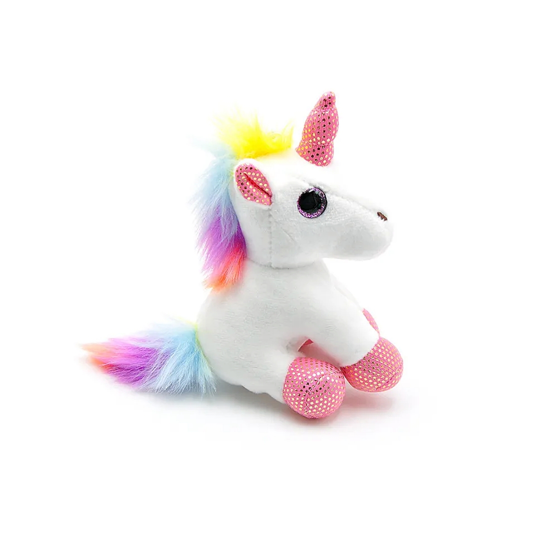 Unicorn Plush Colorful Soft Custom Animal Kids Keychain