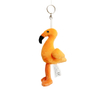 Orange Flamingo Bird Plush Custom Soft Custom Keychain