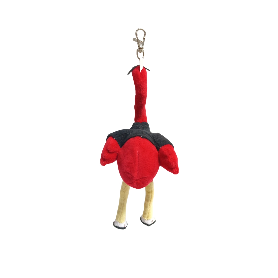 Red Flamingo Plush Soft Toy Custom Kids Keychain