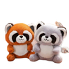 Custom Wholesale Plush Stuffed Cute Raccoon Bear Toy Mascot Gift