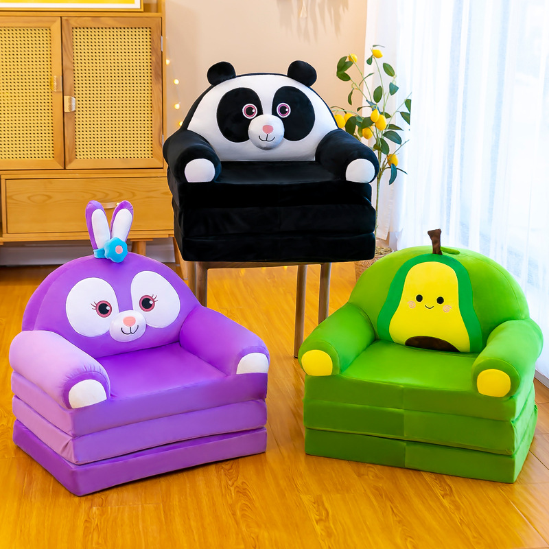 Three Layers New Cartoon Custom Factory Plush Soft Kids Sofa